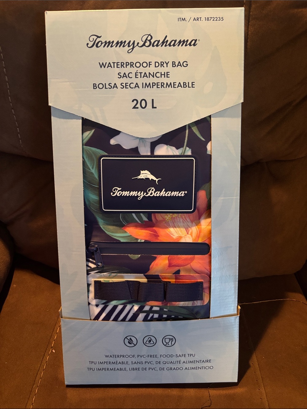 NEW Tommy Bahama Floral Navy Waterproof Dry Bag